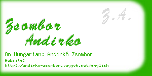 zsombor andirko business card